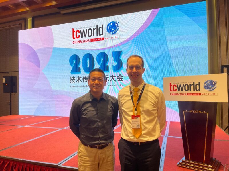 Nick Lambson from mediaLocate and Zhong Hua, the department head of ...